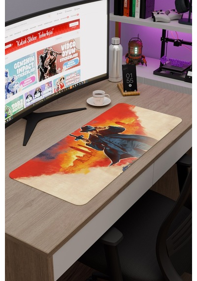 Mafia Kaymaz Dikişli Kauçuk Oyuncu Mousepad V2 - 70x30 Xl Gaming Mouse Pad Fare Altlığı