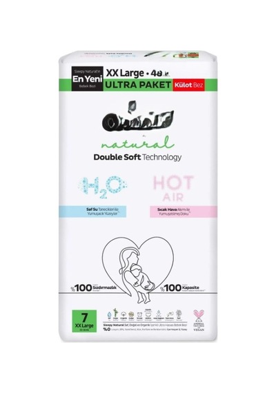 Natural Double Soft Külot Bez Ultra Paket 7 Beden 48 Adet
