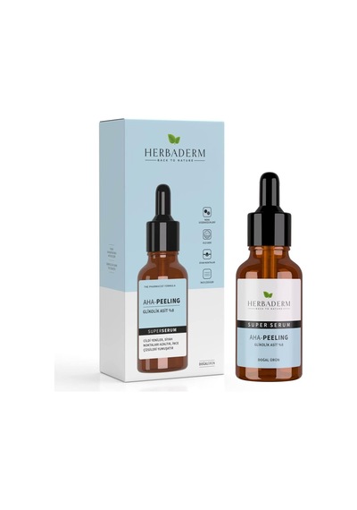 Lexroo Herbaderm Aha Peeling Glolik Asit%8 Bakım Serumu 30ml