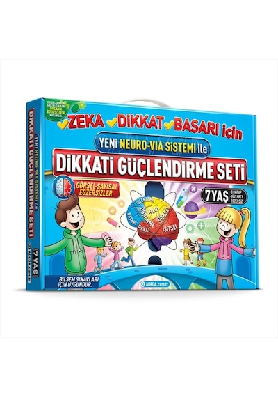 Dikkati Güçlendirme Seti 1. Sınıf 7 Yaş Neuro-via - Ybve-716074