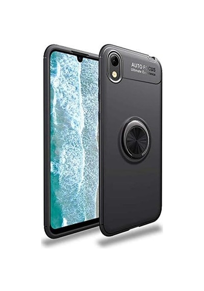 Huawei Y5 2019 Kılıf Siyah-siyah Draco Yüzüklü Silikon  Esnek İnce  Geliştirilmiş Dayanıklı Darbe Karş Diğer