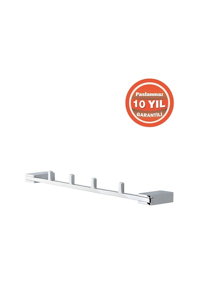 Çelik Banyo Paslanmaz Pirinç Titanik 4'lü Set Askılık Havlu Askısı Krom