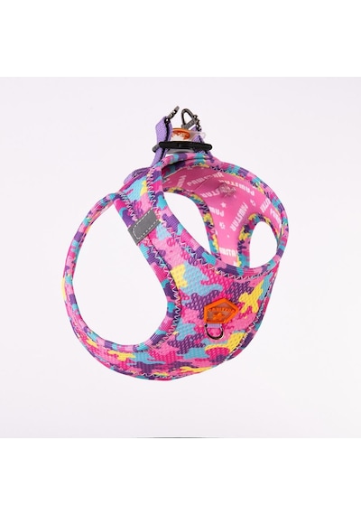 Pawstar Air-mesh Rosea Camouflage Köpek Göğüs Tasması Çok Renkli XS