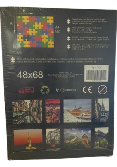 1000 Parça Puzzle Yetişkin & Gençler İçin Zorlayıcı Renkli Yapboz 48x68 Cm