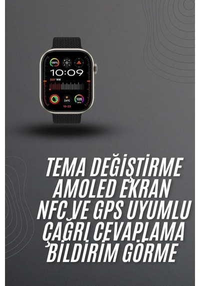 Akıllı Saat 2.02 İnch Nabız Ölçer Arama Konuşma Müzik Dinleme - Lisinya