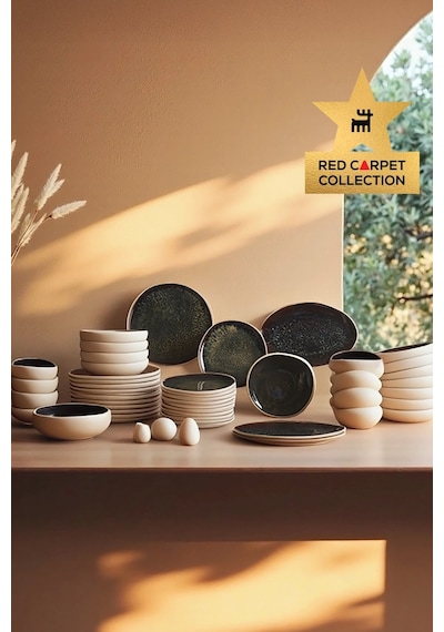 Karaca  Earth Collection Galactic 55 Parça 12 Kişilik Yemek Takımı Beyaz