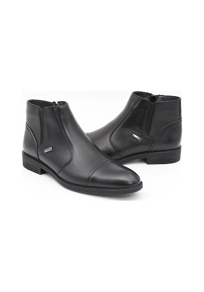 Nesilshoes Nesil Shoes Thrtrk 2302-1 Siyah Hakiki Deri Kauçuk Taban Erkek Bot