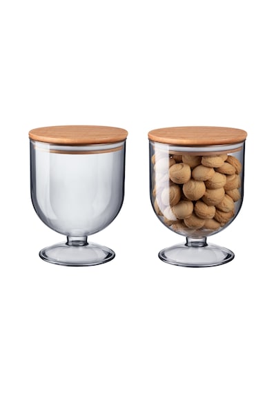 Madame Coco Marion Ahşap Kapaklı Saklama Kabı 1600ml 1ksakl0437 Çok Renkli
