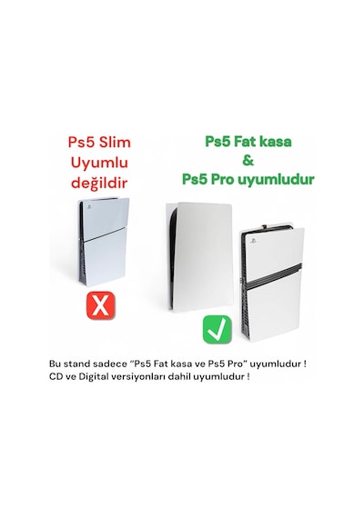 Playstation 5 Pro Duvar Standı Ve Şarj İstasyonu Standı Gaming Aksesuar