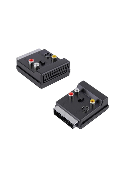 Scart Dişi Scart Erkek 3Rca Çevirici Adaptör Swıchlı In Out