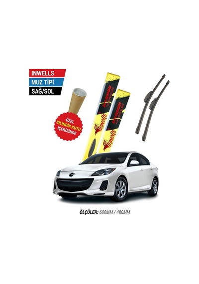 Mazda 3 Sedan İnwells Muz Silecek (2009-2013)