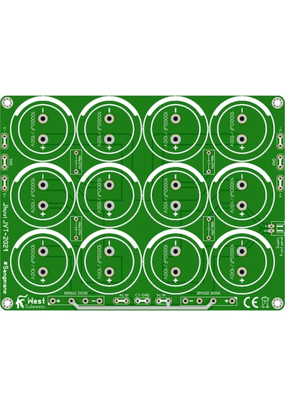Amfiler Için Güç Kaynağı Psu Devre Kartı -12 Adet -10000Uf/100V
