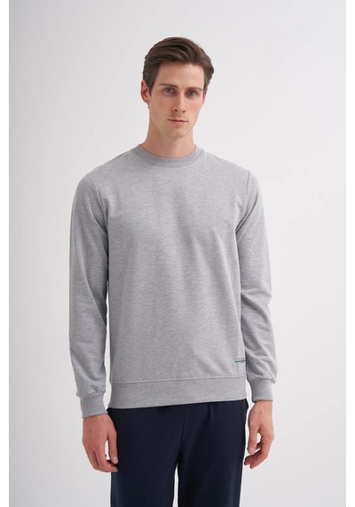 Cazador 5191 Erkek 2 İpl. Sweatshirt Gri Melanj