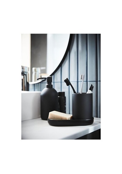Ikea Gansjön Banyo Seti, Siyah, 3 Parça