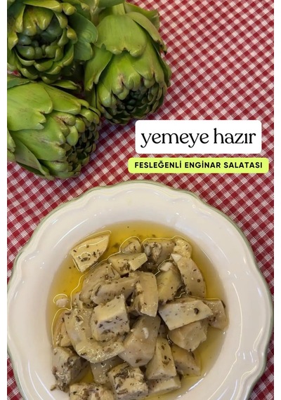 Fesleğenli Marine Çanak Enginar Salatası 2'li Avantaj Paketi