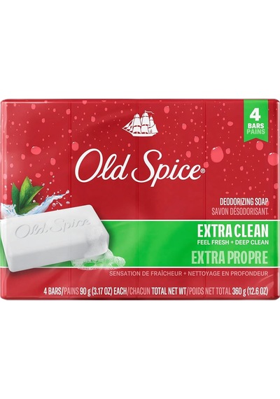 Old Spice Extra Clean Banyo Sabunu 4x90gr Diğer