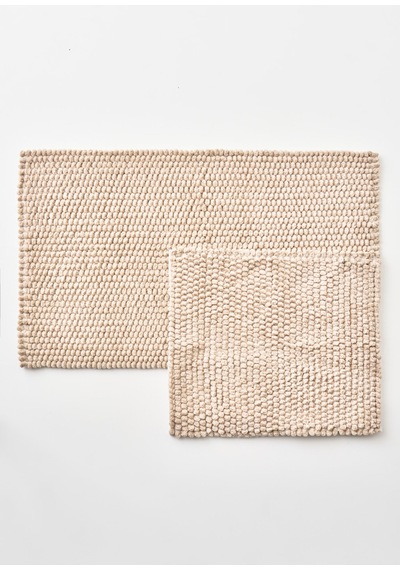 Bella Maison Cosy Paspas Takımı Bej 60x100 Cm Bej