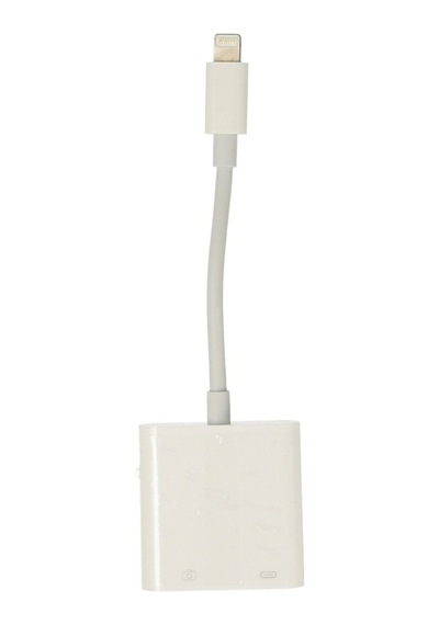 Apr22 Apple iPhone  Uyumlu  Otg 2in1 - Beyaz Diğer