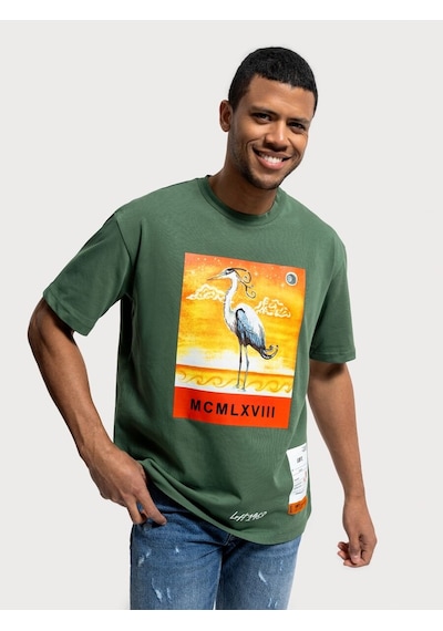 LOFT Loose Fit Erkek Tshirt K.kol Lf2036532 Q1.v1 Yeşil