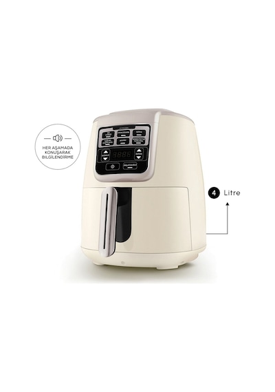 Karaca Air Pro Cook XL 2 in 1 Konuşan Airfryer Fritöz 4 Kişilik