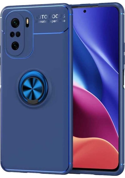 Xiaomi Redmi K40 Kılıf Zore Ravel Yüzüklü Silikon Kılıf