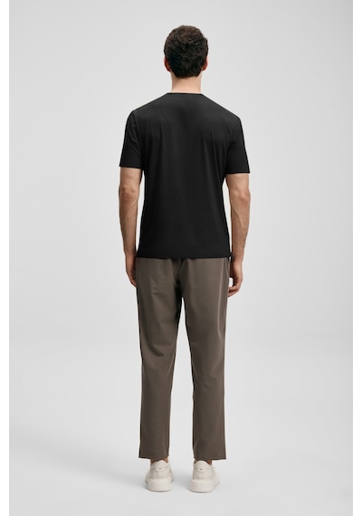 Lufian Nuvor Erkek T-shirt 111020319 Siyah