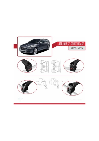 Jaguar Xf S 2018-2024 Arası İle Uyumlu Ace-2 Model Ara Atkı Tavan