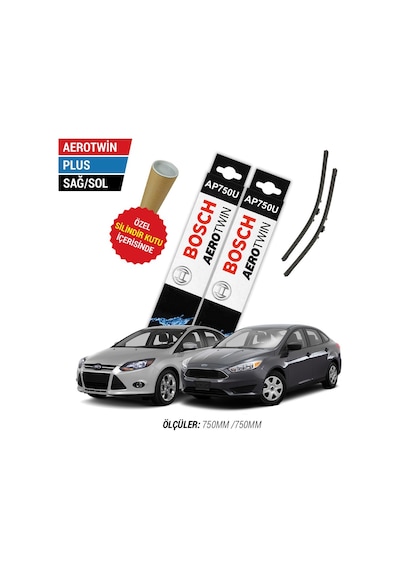 Bosch Aerotwin Plus Ford Focus 3 Silecek Takımı (2012-2018)