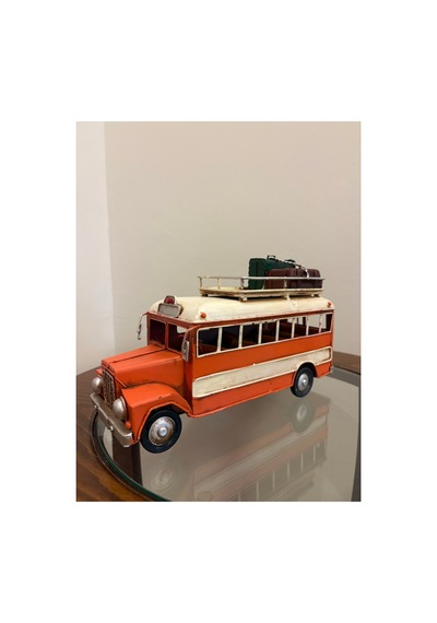 Vintage El Yapımı Dekoratif Otobüs Ev Ve Ofis Dekorasyon