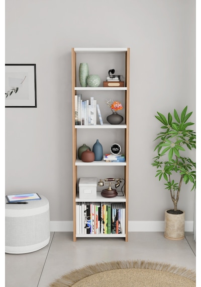Alpaevmobilya Ahşap 5 Raflı 150 Cm Çok Amaçlı Açık Kitaplık Dekoratif Salon Rafı Düzenleyici Ve Organizer Atlantik Çam - Beyaz Alpaevmobilya Ahşap 5 Raflı 150 Cm Çok Amaçlı Açık Kitaplık Dekoratif Salon Rafı Düzenleyici Ve Organizer Atlantik Çam - Beyaz
