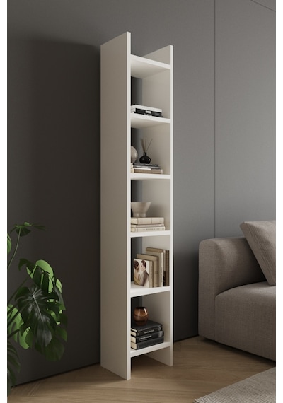 Classy 106uraz 5 Raflı Kitaplık Beyaz