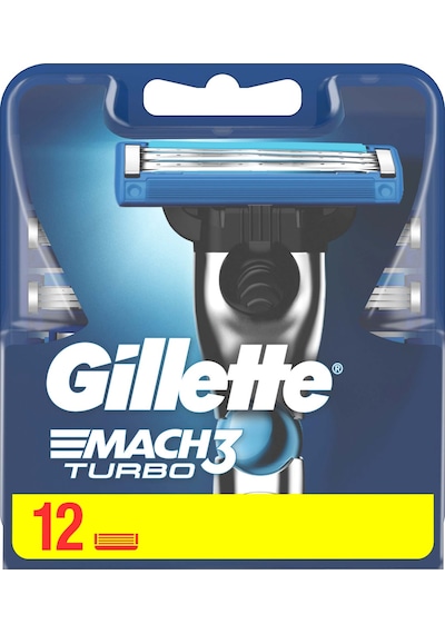 Gillette Mach3 Turbo Yedek Tıraş Bıçağı 12'li
