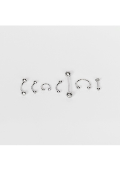 Eastside Ess37221 Gri 7'Li Set Unisex 316L Çelik Piercing 547960784 Çelik