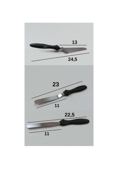 3'lü Eğik Ergonomik Kaymaz Saplı Spatula Seti Diğer