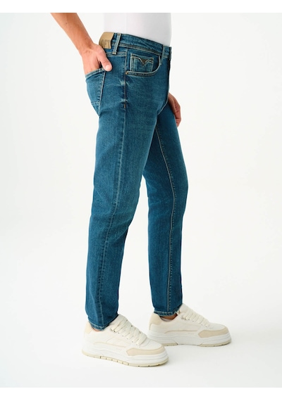 Loft Erkek Jean Pantolon Petrol Lf2037020 Ricardo Slim Fit 25kp69000126 P69059 Petrol