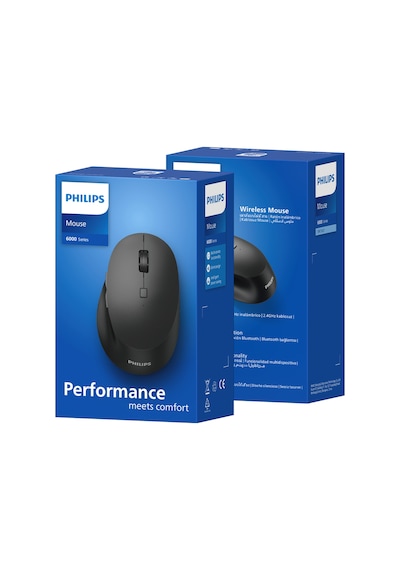 Philips SPK7607 Kablosuz 2.4GHz + Bluetooth 3200 DPI 7 Tuşlu Sessiz Mouse