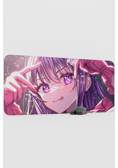 Oshi No Ko Anime V1 - 90x40 Xxl Gaming Kauçuk Kaymaz Taban Mouse Pad Fare Altlığı
