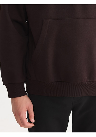 LC Waikiki Lc Waıkıkı Kahverengi Kanguru Cepli Erkek Hoodie