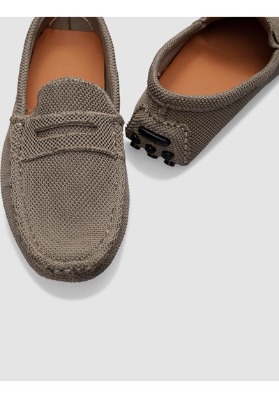 Cabani Triko Vizon Erkek Loafer-vizon Vizon