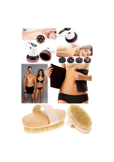 3'lü Masaj Aleti G5 Etkili Ekonomik Set Profesyonel Unisex Fırça Kemer Masaj Aleti Seti Egzersiz Set Karışık