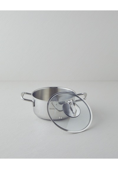 English Home Glow Çelik Derin Tencere 20x10 Cm Silver Silver