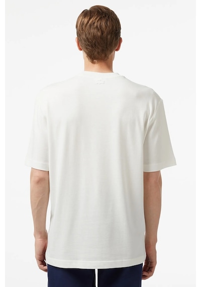 Lacoste Men's Loose Fit Tshirt Pamuklu Geniş Kalıp Reflektörlü Bisiklet Yaka Baskılı Erkek Tişört Krem Lacoste Men's Loose Fit Tshirt Pamuklu Geniş Kalıp Reflektörlü Bisiklet Yaka Baskılı Erkek Tişört Krem