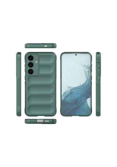 Newface Samsung Galaxy S24 Kılıf Optimum Silikon - Koyu Yeşil