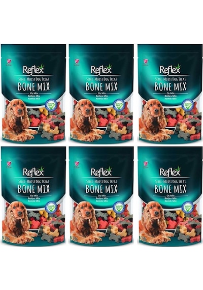 Reflex Yarı Yumuşak Kemik Mix Köpek Ödül Maması 6 x 150 G