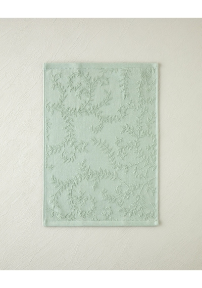 English Home Leafy Touch Pamuk Jakarlı El Havlusu 30x40 Cm Yeşil