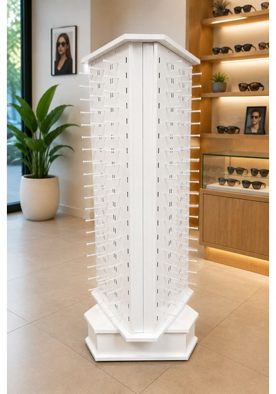 Gözlük Standı 189 Lu Ayaklı Dönerli Metal Model