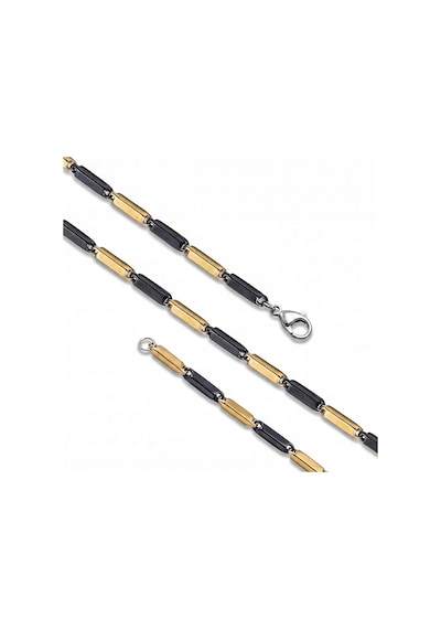 Moncuk Design Düz Kibrit Erkek Çelik Kolye 3mm 55cm Üç Renkli 3351eck052 Sarı