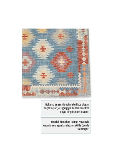 Dekoratif Halı Kaymaz Taban Leke Tutmaz Yıkanabilir Kilim Özel Ölçü Salon Halısı 3050 Çok Renkli