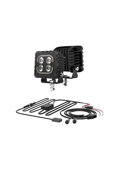 Off Road 3 İnç Led Aydınlatma Kaput Üstü Led Tampon Gündüz Led Ve Sis Farı Projektör Lambası Seti