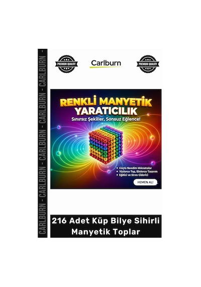 Özel Üretim 5mm Renkli Neo Sihirli Manyetik Toplar Dyum Mıknatıs Küp Bilye 216 Adet Cube Küp Dymium